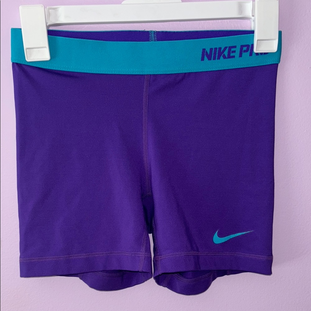 Nike Pro Purple Athletic Shorts